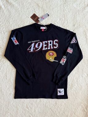 Men’s San Francisco 49ers Shirt, Mitchell & Ness, Heavyweight, NWT